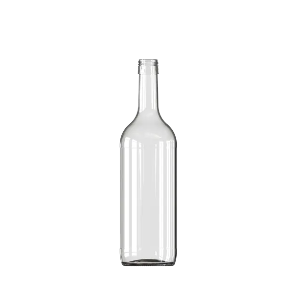 1000 ml Bordo Şarap Şişesi