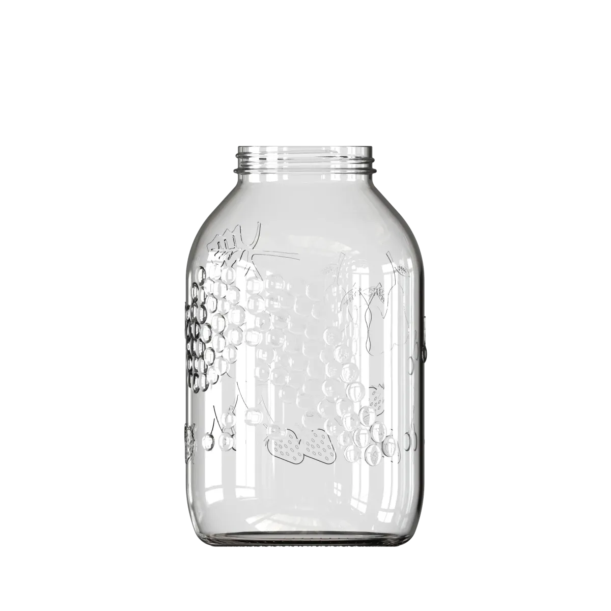 5000 ml Gravürlü Kavanoz